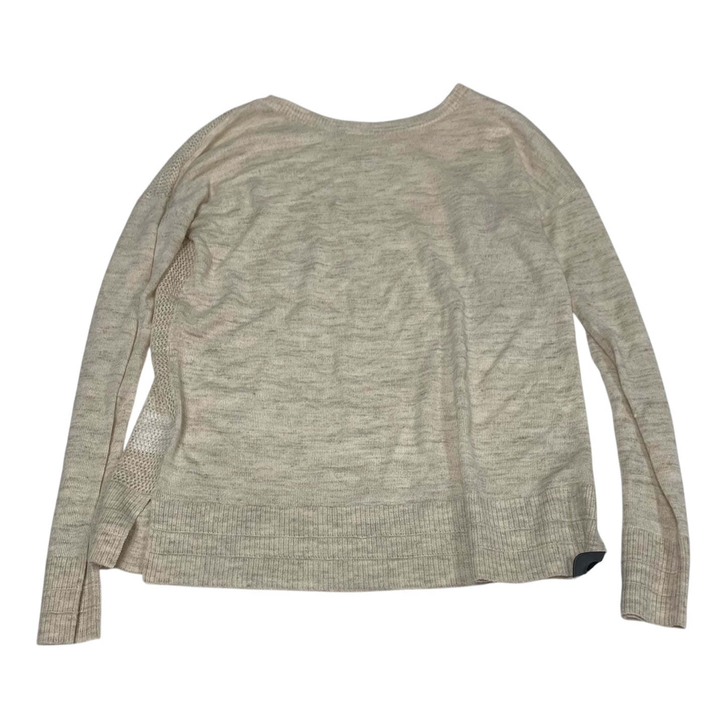 Top Long Sleeve By Lululemon In Beige, Size: Xs