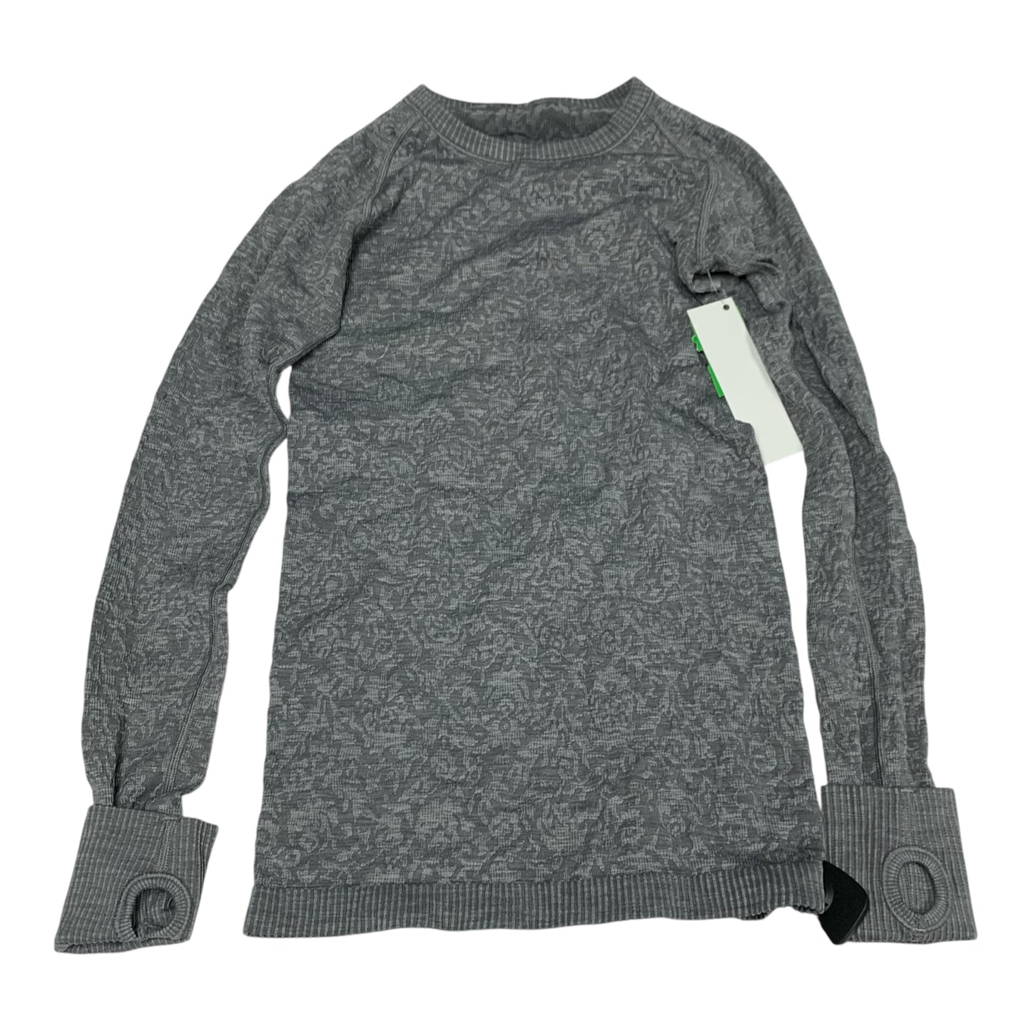 Athletic Top Long Sleeve Crewneck By Lululemon In Grey, Size: S