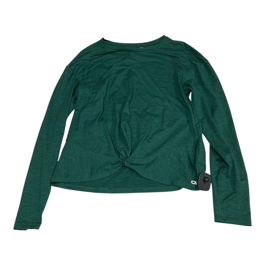 Athletic Top Long Sleeve Crewneck By Gap In Green, Size: M