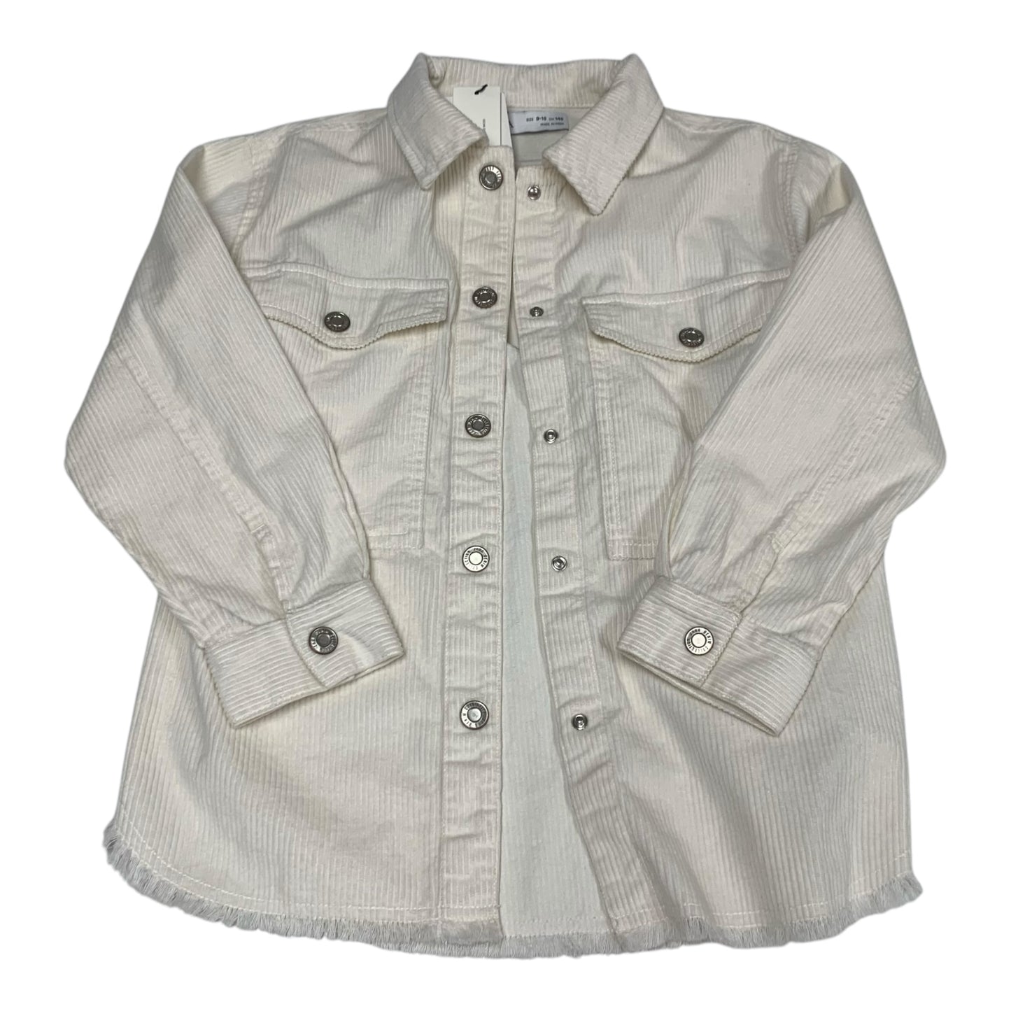 Jacket Shirt By Zara In Cream, Size: XXS