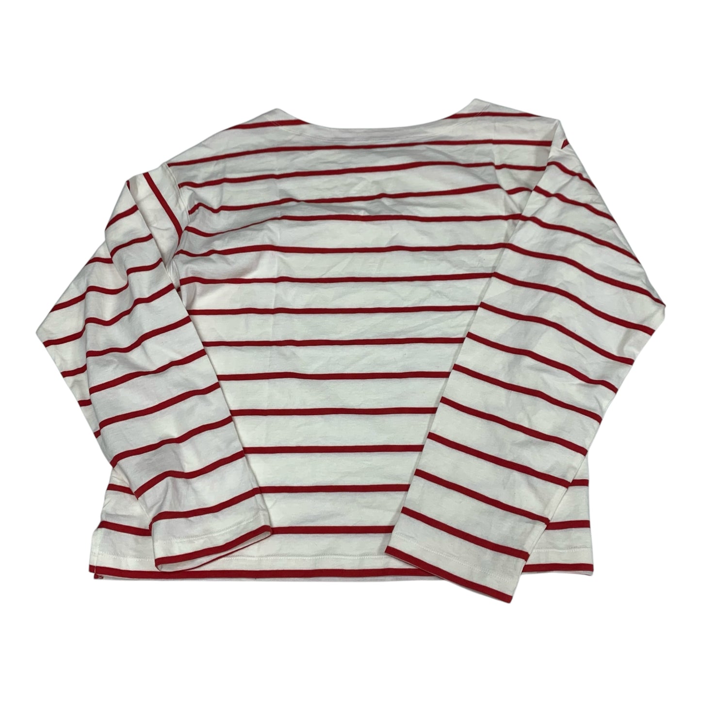 Top Long Sleeve By Old Navy In Red & White, Size: Xl