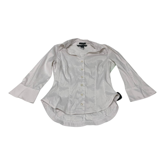 Top Long Sleeve By Antilia Femme In White, Size: S