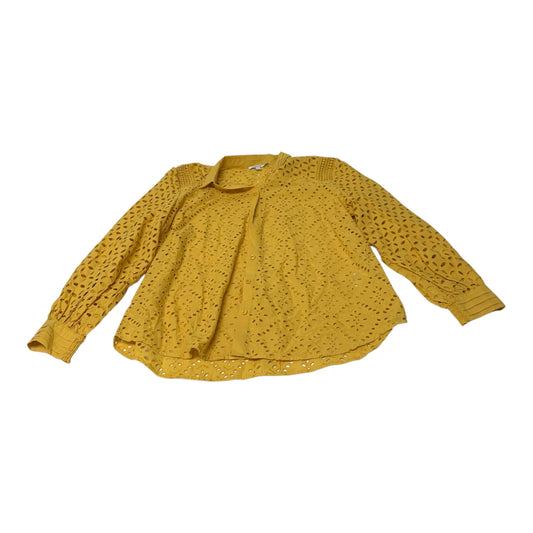 Top Long Sleeve By Chicos In Yellow, Size: Xl