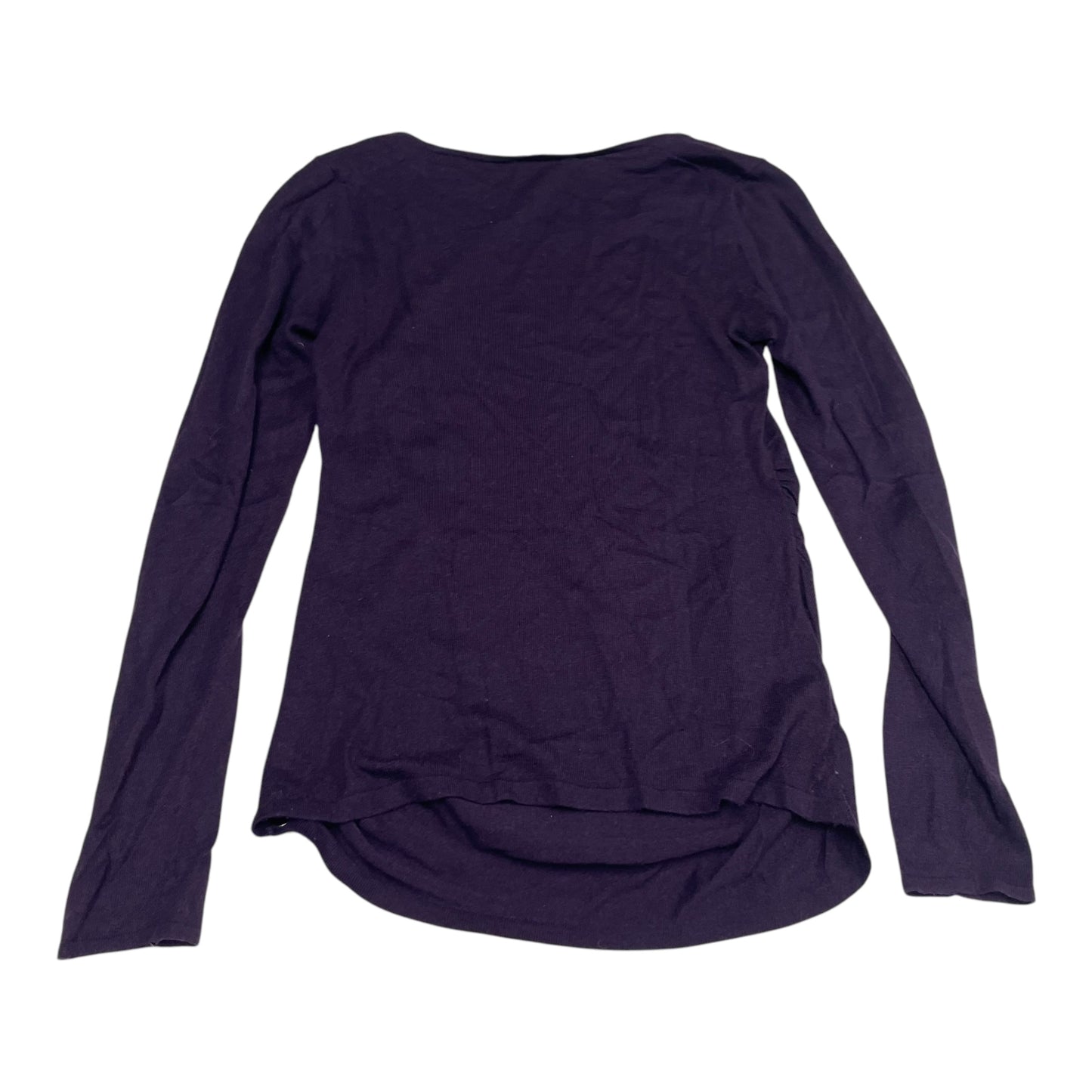 Top Long Sleeve By Ann Taylor In Purple, Size: S