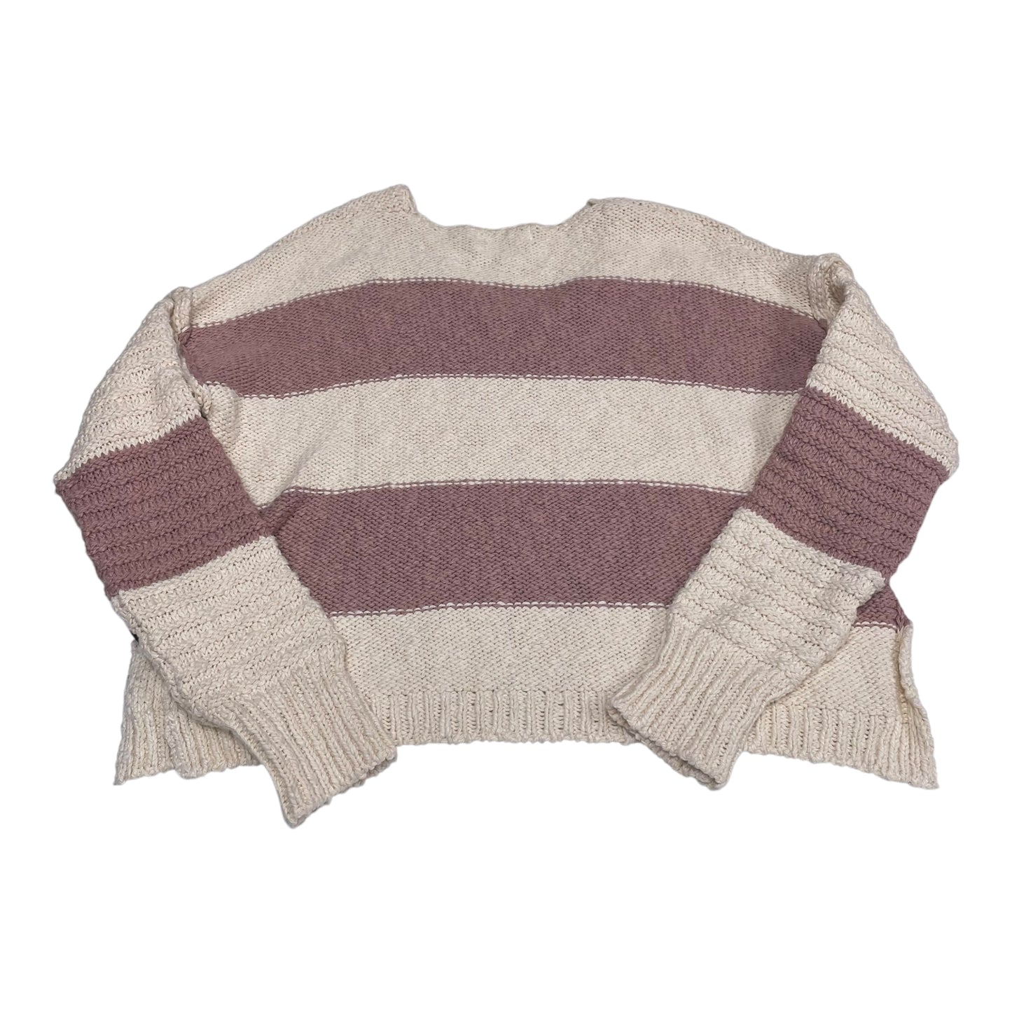 Sweater By Byer California In Cream & Pink, Size: M