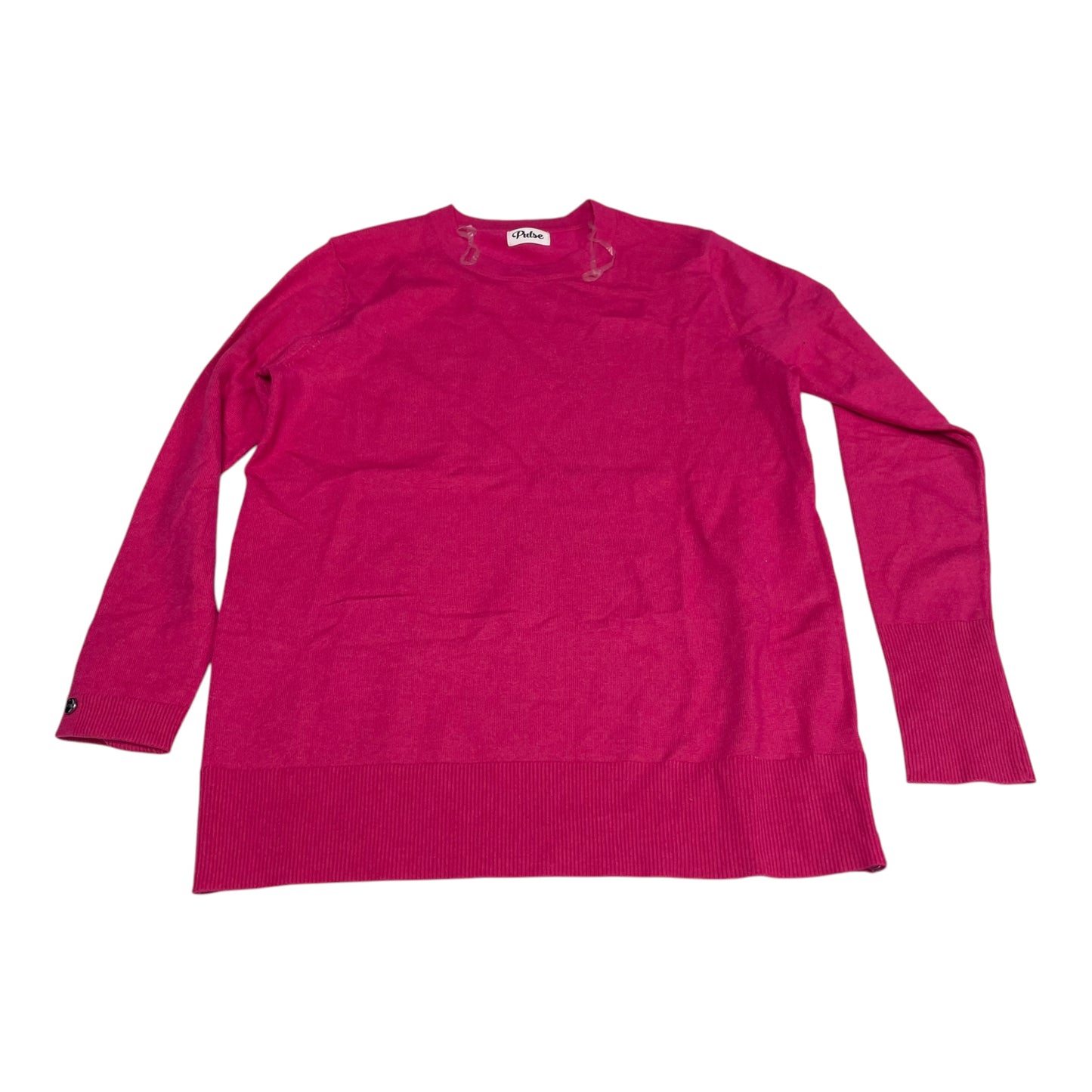 Top Long Sleeve By Pulse In Pink, Size: S