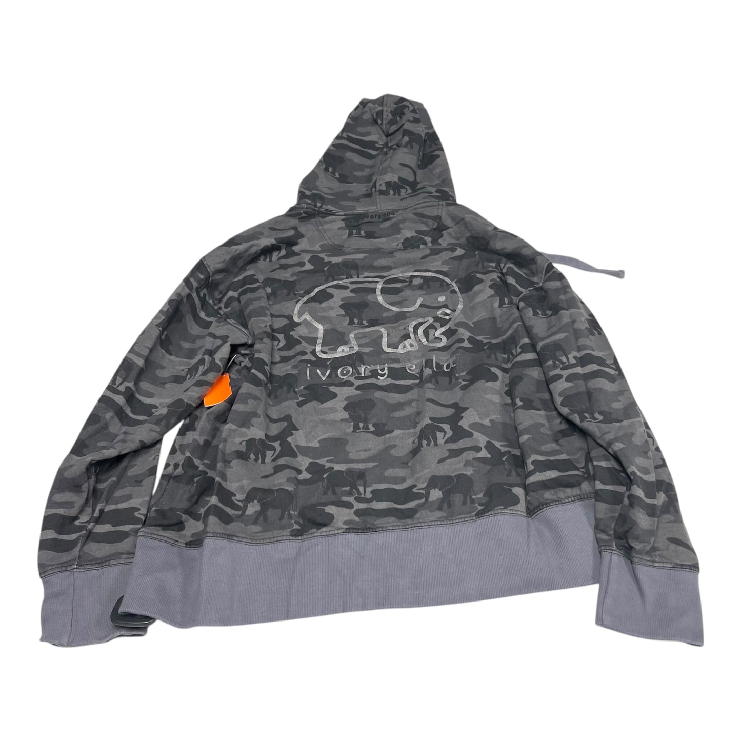 Sweatshirt Hoodie By Ivory Ella In Grey, Size: L