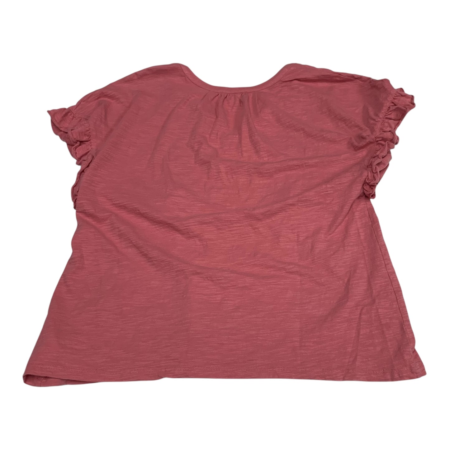 Top Short Sleeve By Christian Siriano In Pink, Size: L