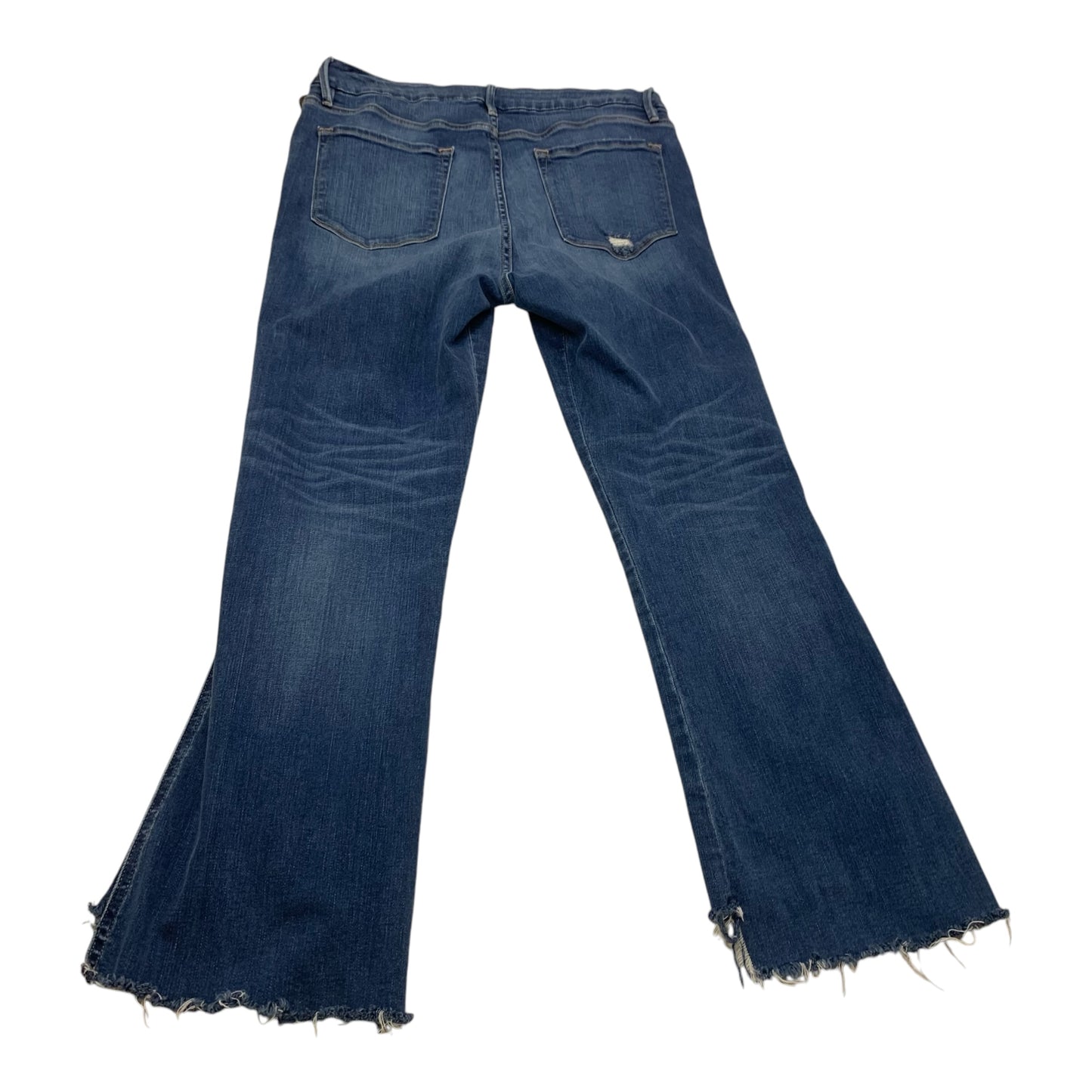 Jeans Boot Cut By Frame In Blue Denim, Size: 14