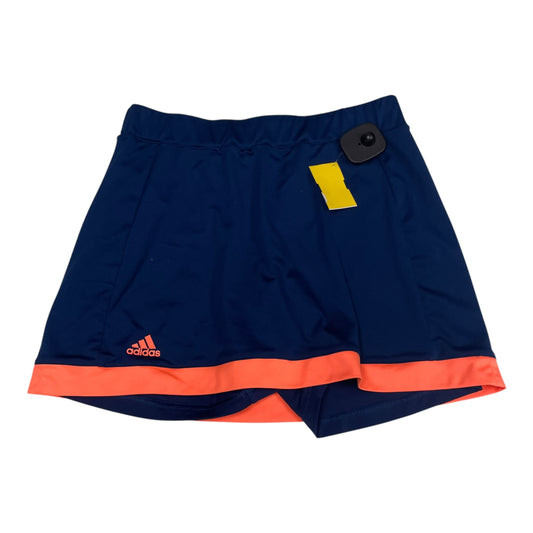 Athletic Skort By Adidas In Blue, Size: Xl