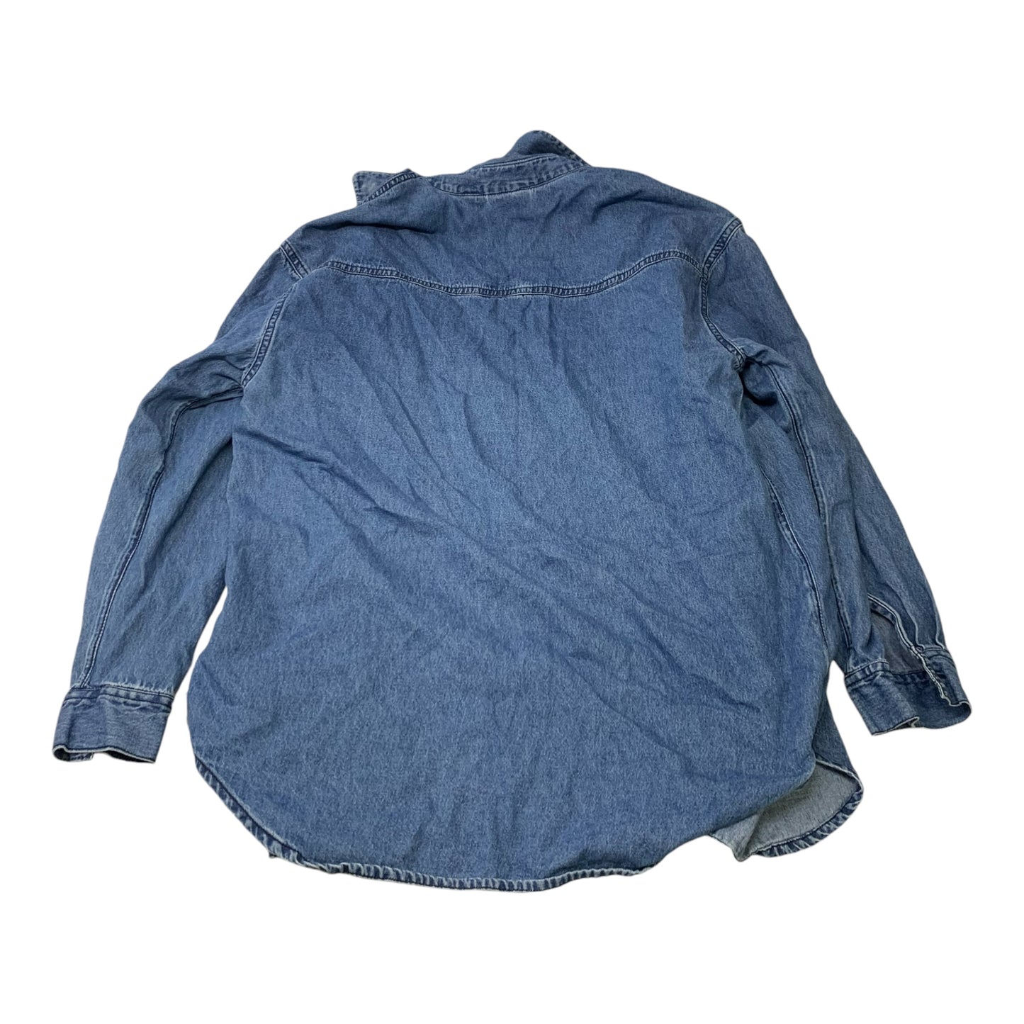 Jacket Other By Solutions In Blue Denim, Size: M