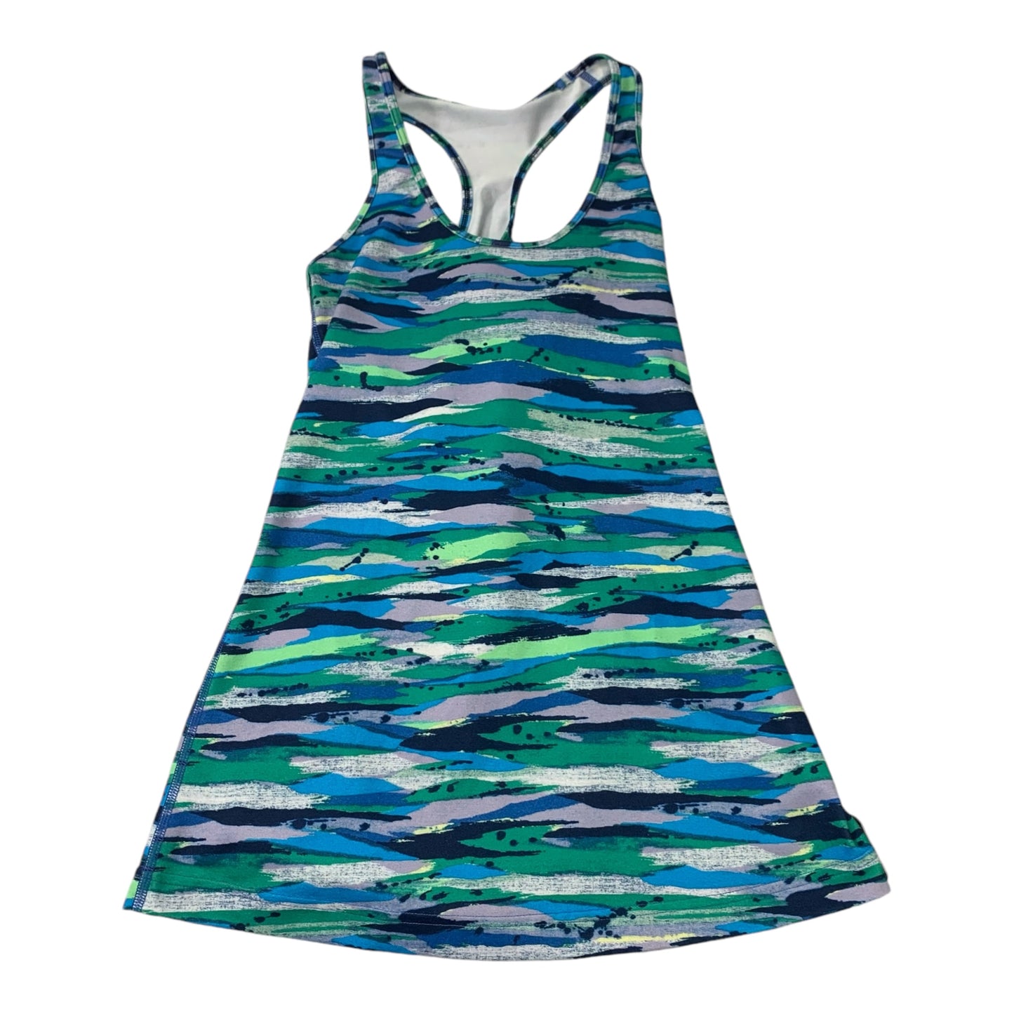 Athletic Tank Top By Lululemon In Blue & Green, Size: S