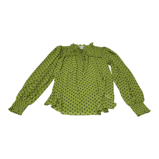 Blouse Long Sleeve By Carolina Belle In Green, Size: M