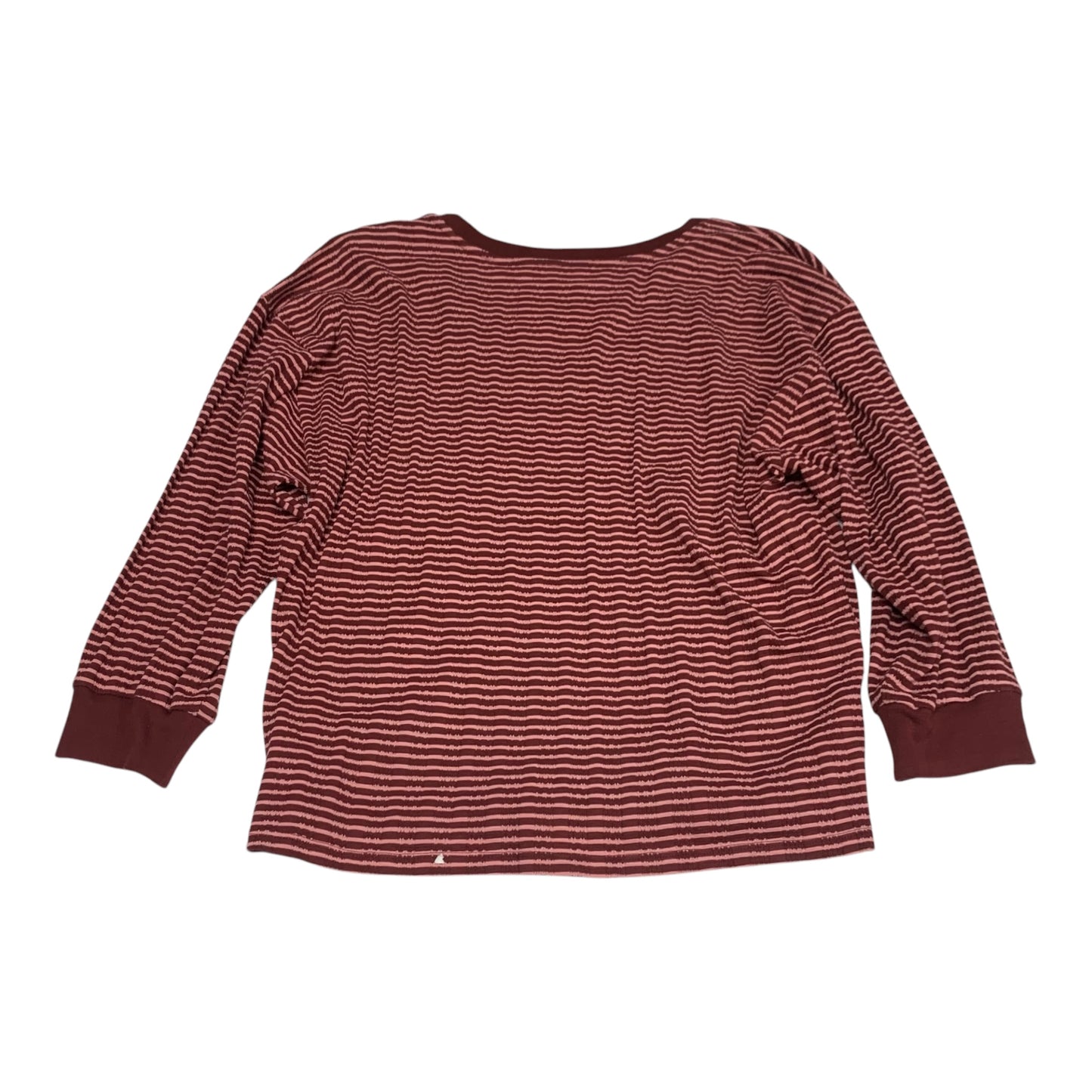 Top Long Sleeve By Anthropologie In Red, Size: M