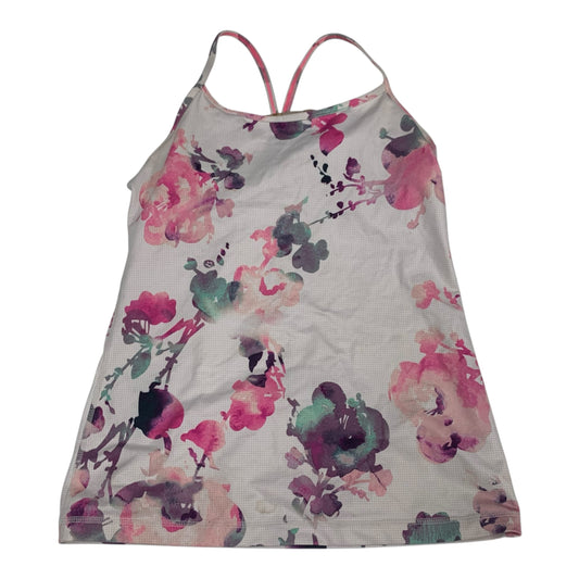 Athletic Tank Top By Lululemon In Floral Print, Size: S