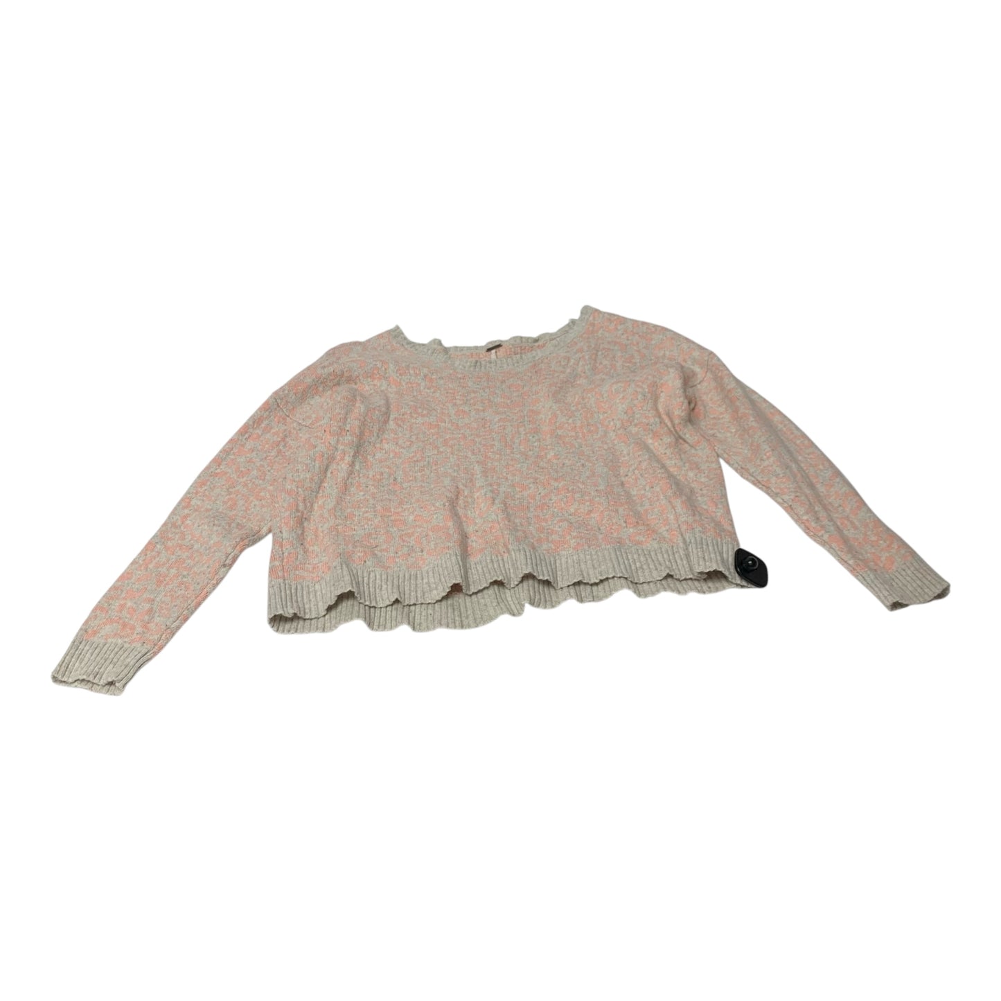 Sweater By Free People In Pink & Tan, Size: M