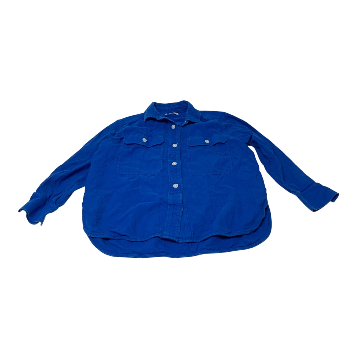 Top Long Sleeve By Everlane In Blue, Size: M