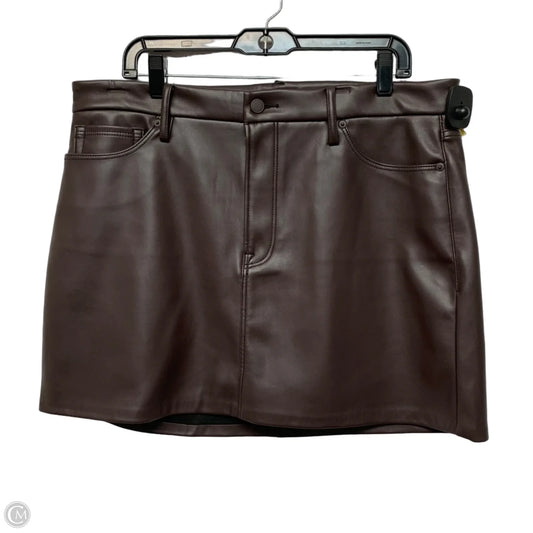 Skirt Mini & Short By Good American In Brown, Size: 12
