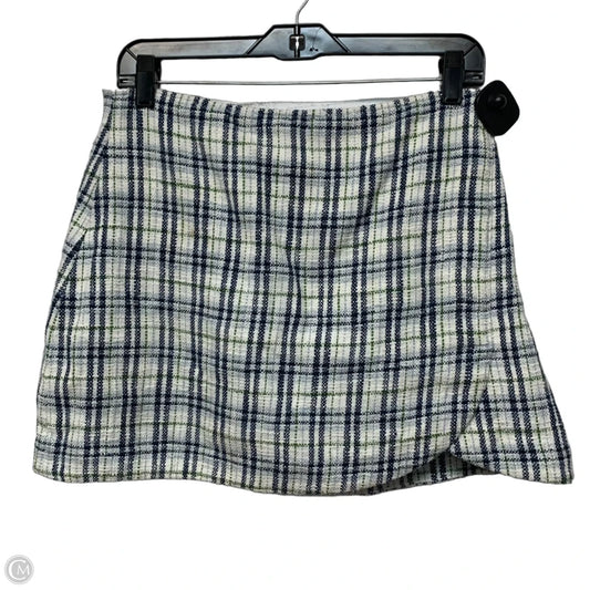 Skirt Mini & Short By Abercrombie And Fitch In Plaid Pattern, Size: M
