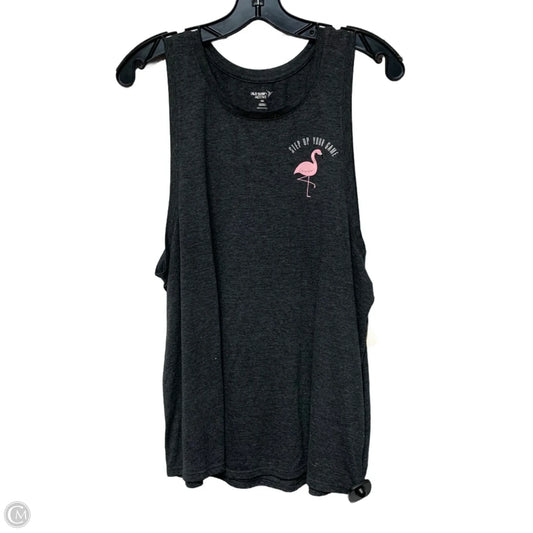 Athletic Tank Top By Old Navy In Grey, Size: Xxl