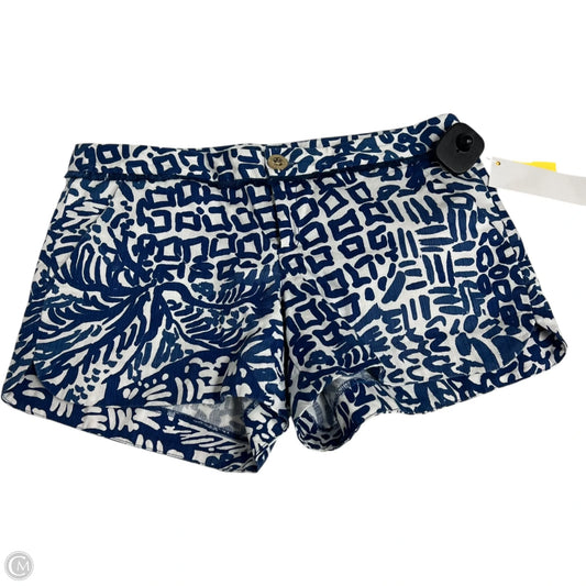 Shorts Designer By Lilly Pulitzer In Blue & White, Size: 2