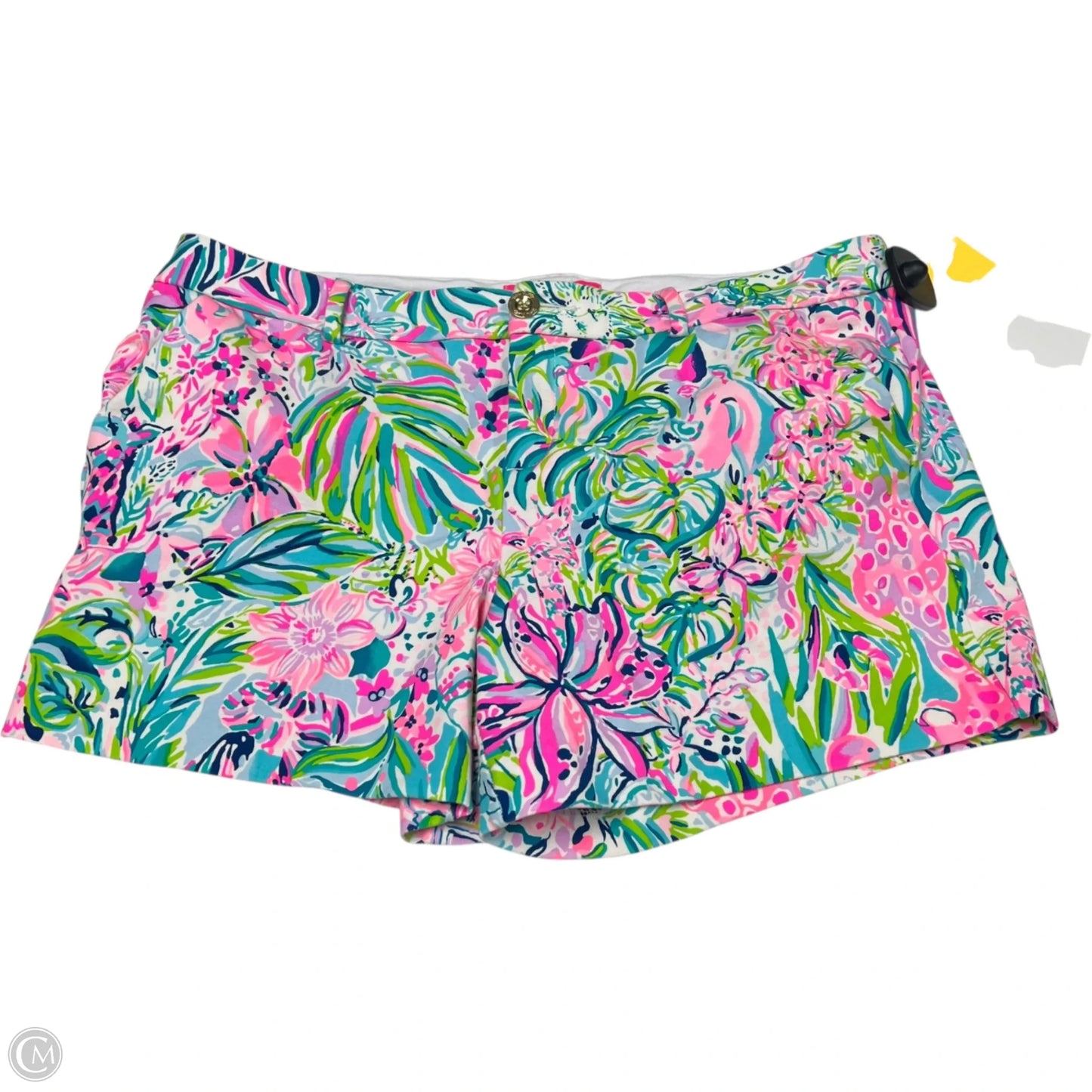 Shorts Designer By Lilly Pulitzer In Green & Pink, Size: 14