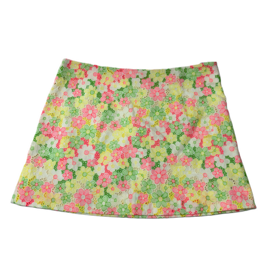 Pink & Yellow  Skirt Designer By Lilly Pulitzer  Size: S