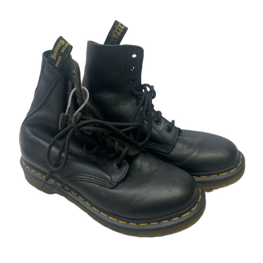 Black  Boots Designer By Dr Martens  Size: 8