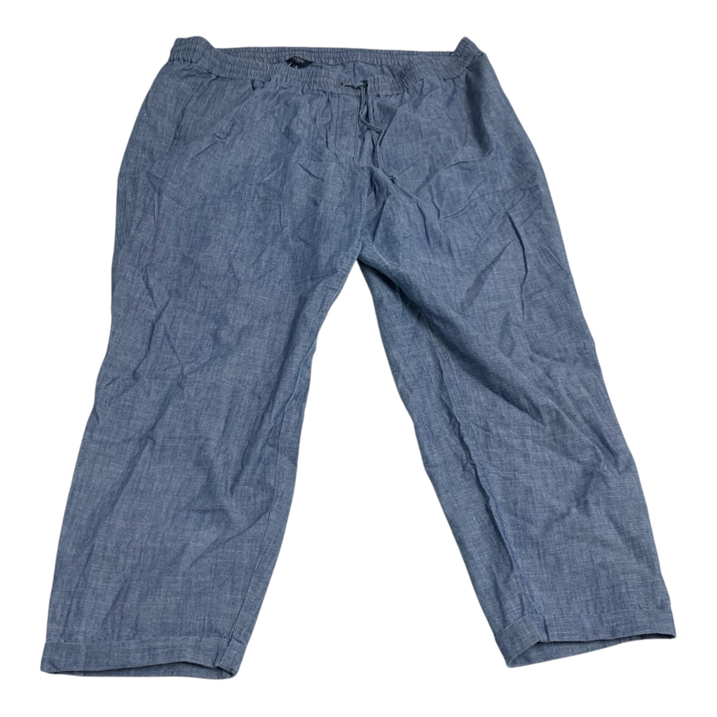 Pants Linen By J. Crew In Blue, Size: 1x