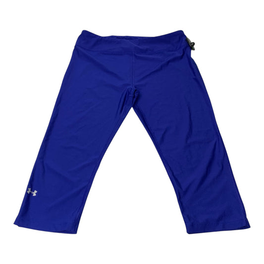 Athletic Leggings Capris By Under Armour In Blue, Size: L