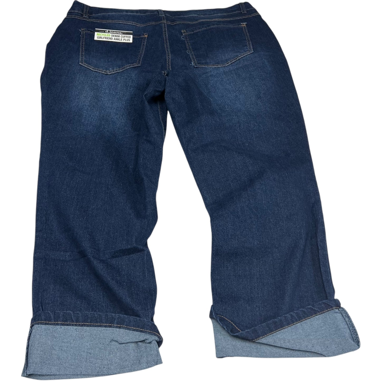 Jeans Straight By D Jeans In Blue Denim, Size: 18