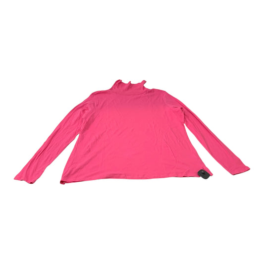 Top Long Sleeve Basic By Crown And Ivy In Pink, Size: 1x