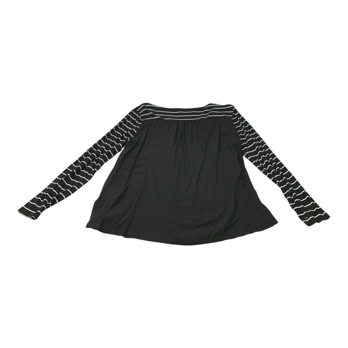 Top Long Sleeve By Two By Vince Camuto In Black & White, Size: L