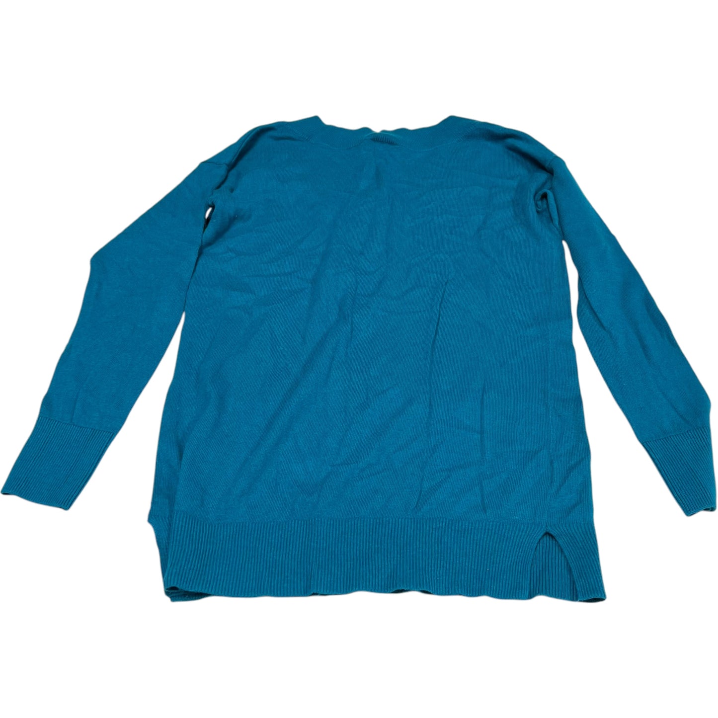 Top Long Sleeve Basic By Ann Taylor In Teal, Size: Xs