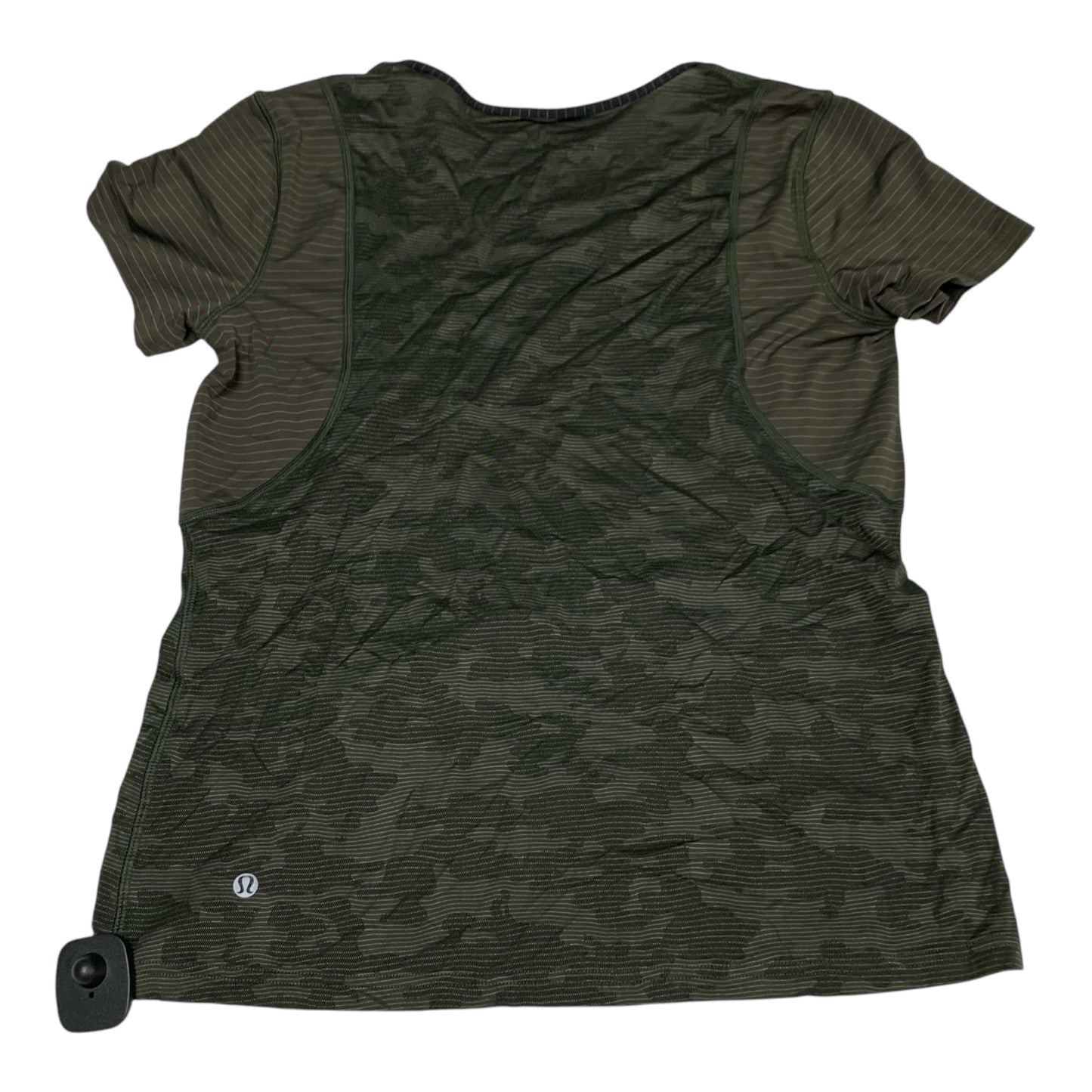 Athletic Top Short Sleeve By Lululemon In Camouflage Print, Size: S