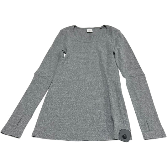 Top Long Sleeve Basic By Cabi In Grey, Size: M