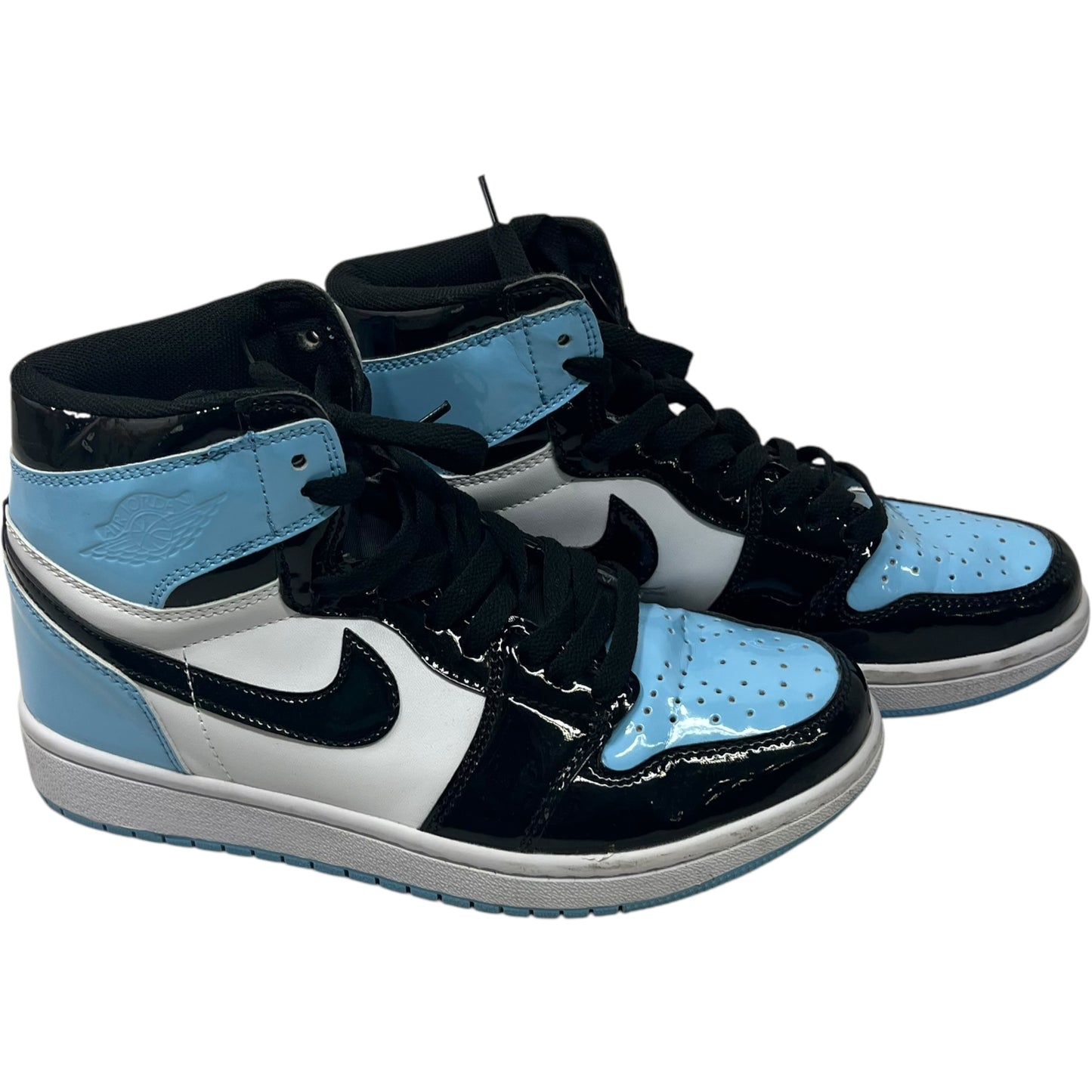 Shoes Sneakers By Nike In Black & Blue, Size: 6.5