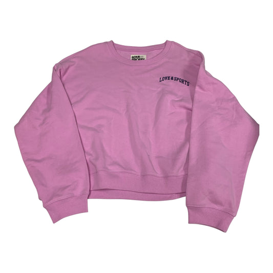 Sweatshirt Crewneck By Love & Sports In Pink, Size: 2x