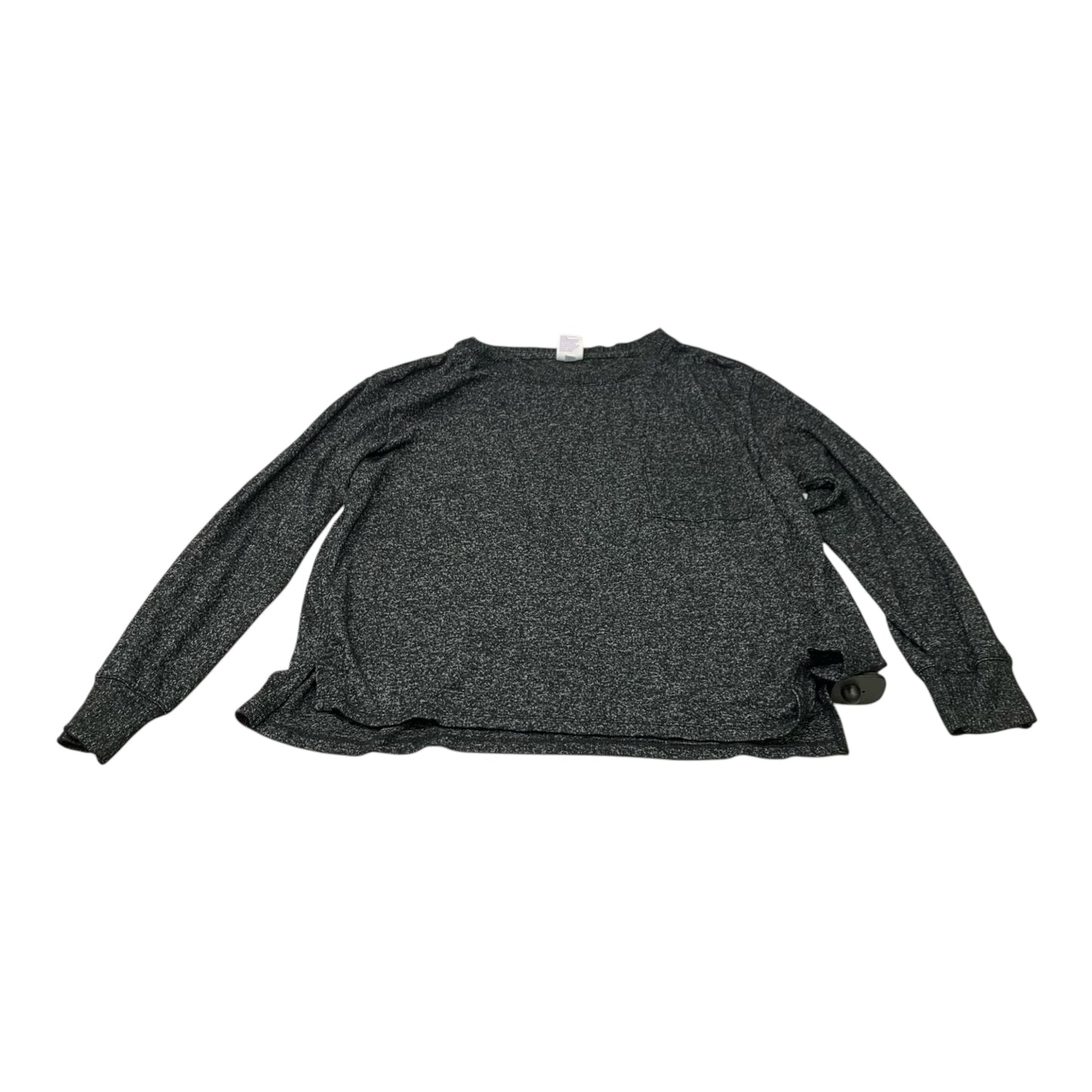 Top Long Sleeve Basic By Stars Above In Grey, Size: L