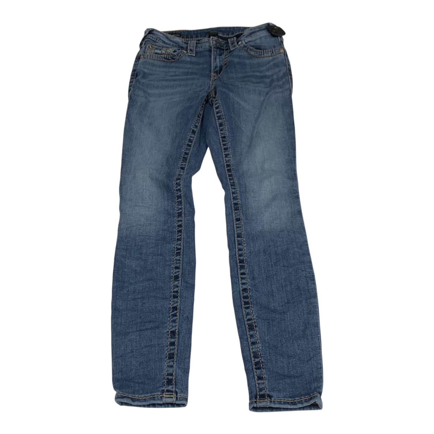 Jeans Skinny By True Religion In Blue Denim, Size: 4