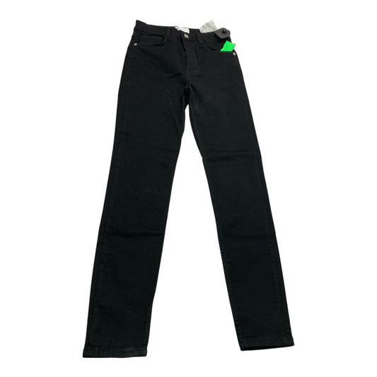 Jeans Skinny By Zara In Black Denim, Size: 4