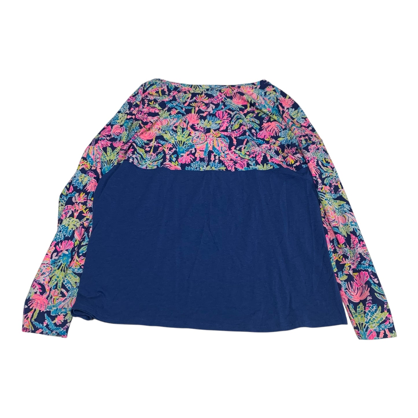 Top Long Sleeve Designer By Lilly Pulitzer In Navy, Size: M