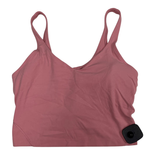 Athletic Tank Top By Lululemon In Pink, Size: M