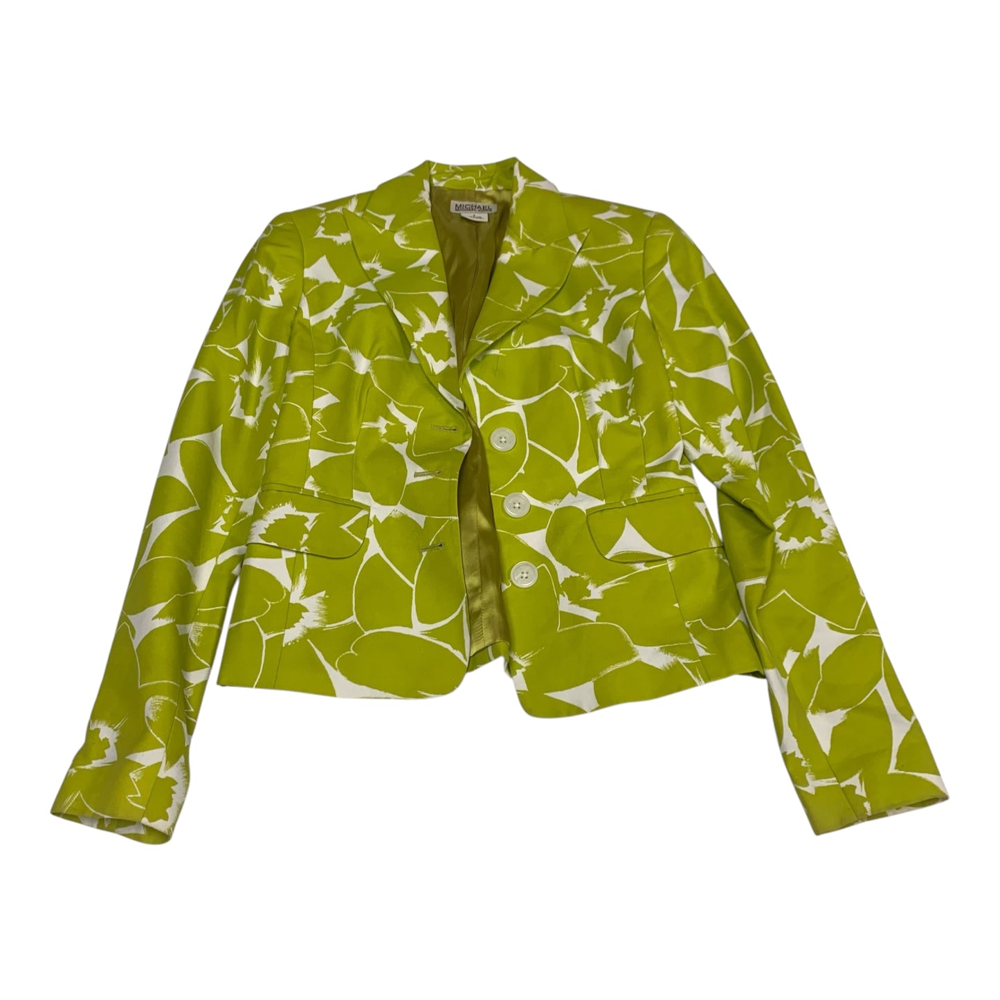 Blazer By Michael By Michael Kors In Green, Size: Xs