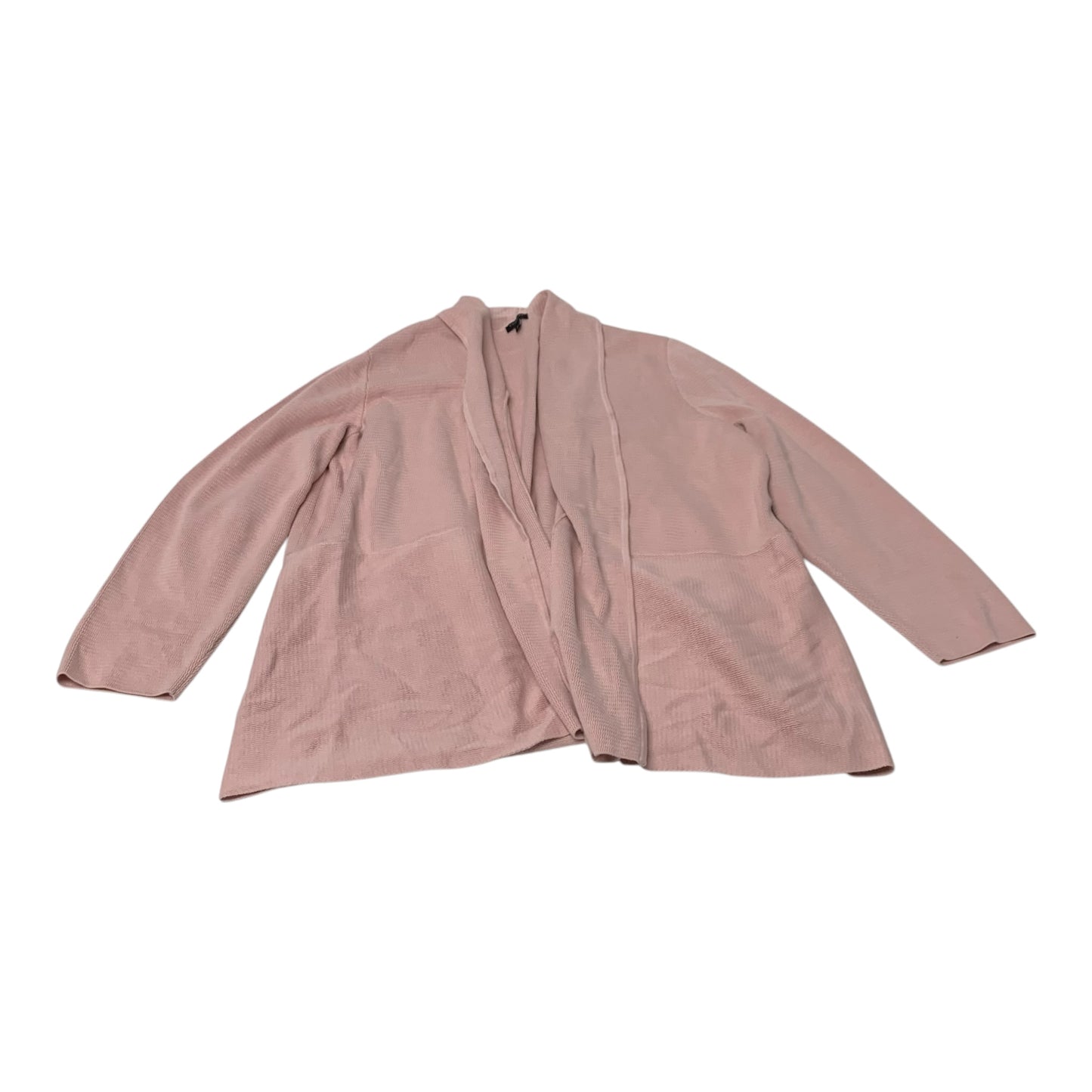 Sweater Cardigan By Talbots In Pink, Size: 3x