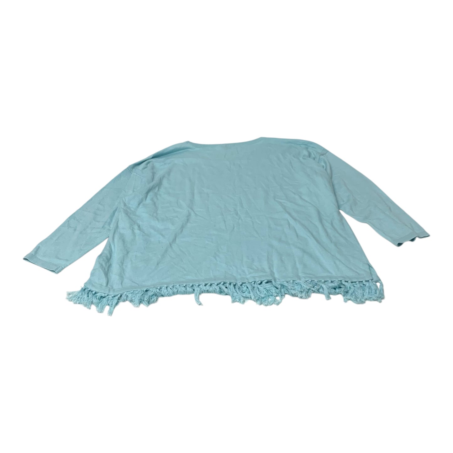 Top Long Sleeve By Talbots In Blue, Size: 3x