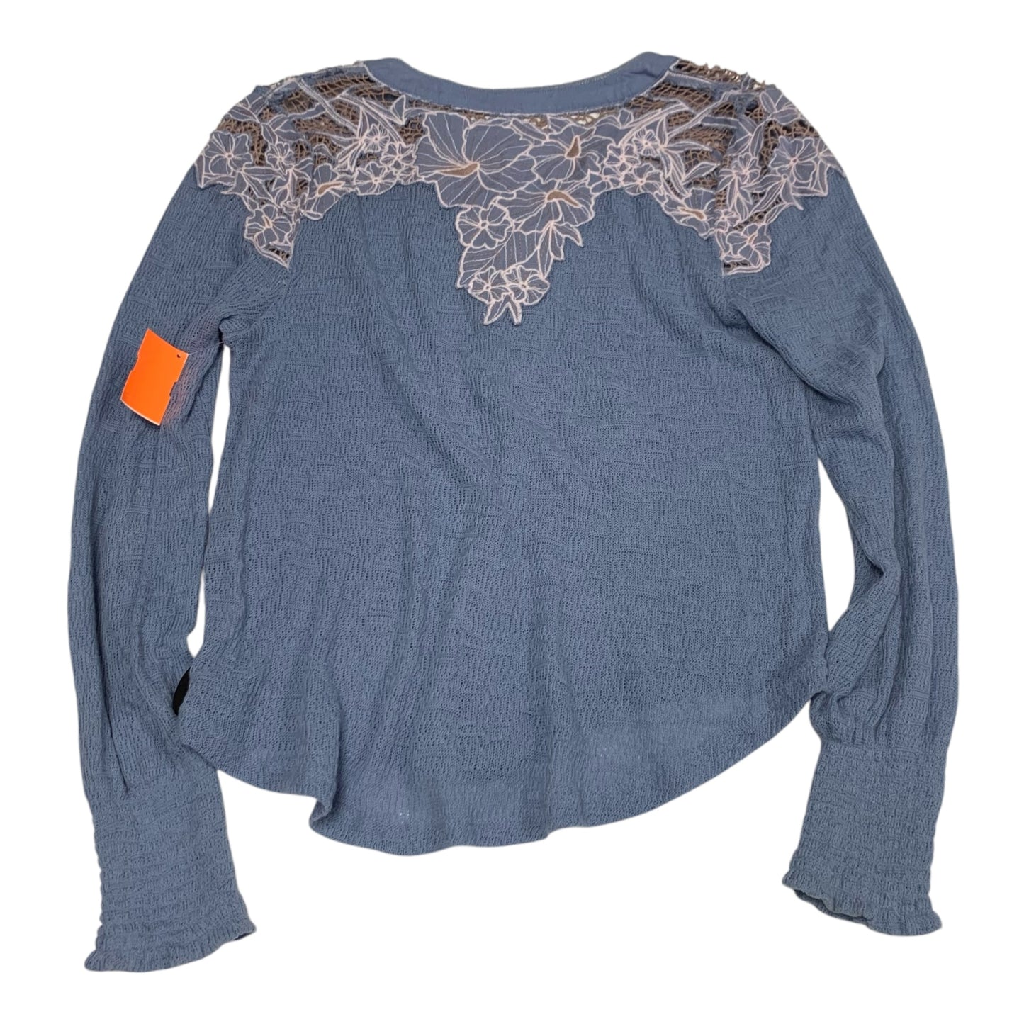 Top Long Sleeve By Free People In Blue, Size: S