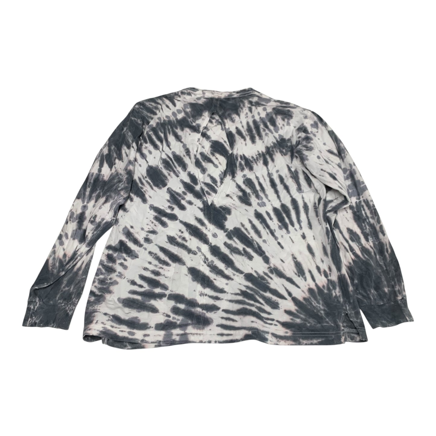 Top Long Sleeve By Pink In Tie Dye Print, Size: L