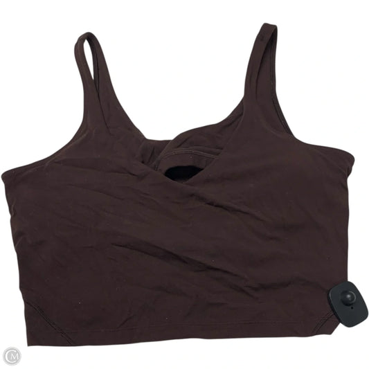Athletic Bra By Lululemon In Brown, Size: L