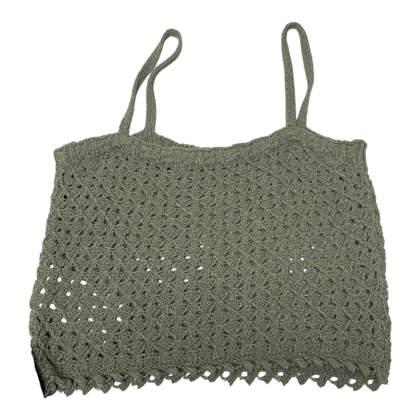 Top Sleeveless By Clothes Mentor In Green, Size: M